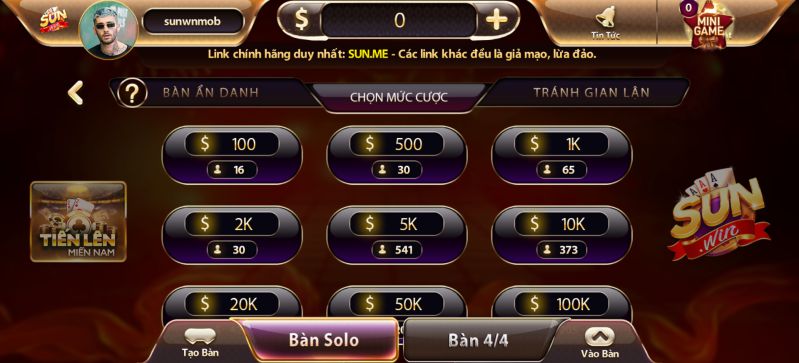 Tiến lên miền nam Sunwin